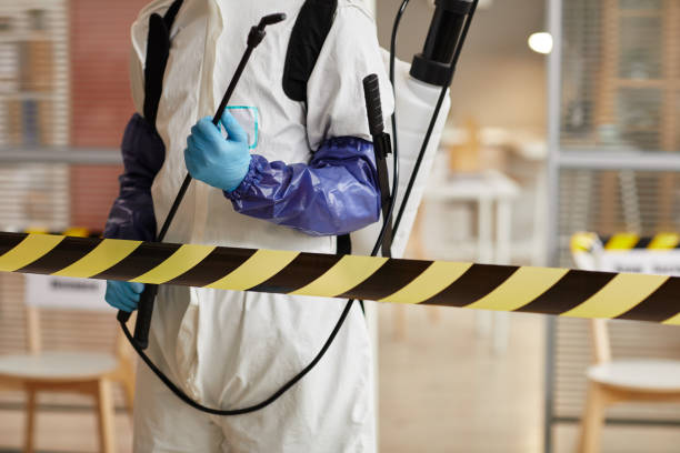 Professional Biohazard Cleanup technician working in Leslie, MO